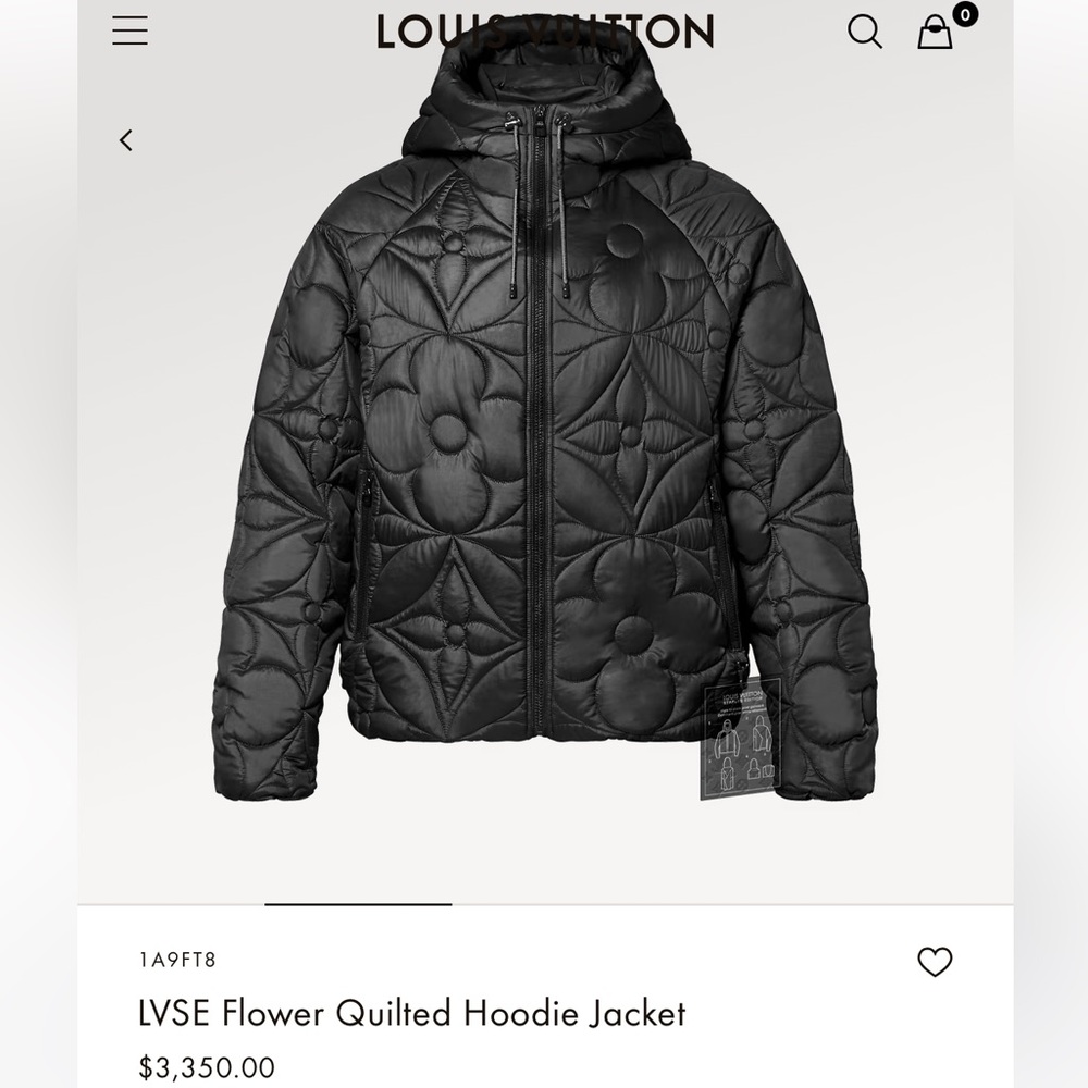 Black Louis Vuitton L jacket